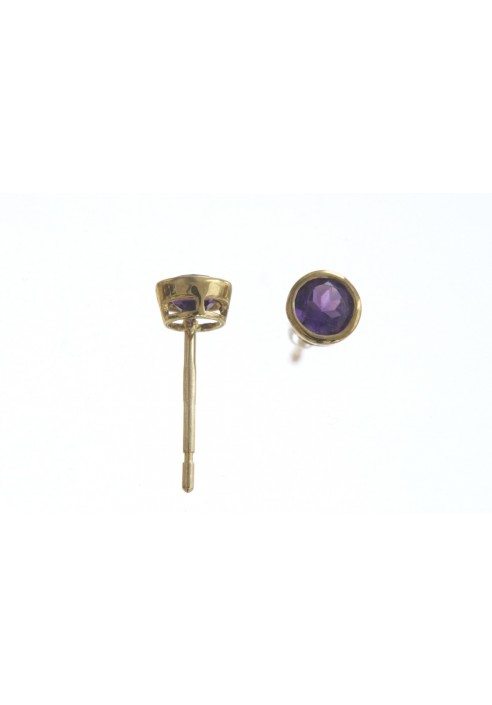 AMETHYST STUD EARRINGS